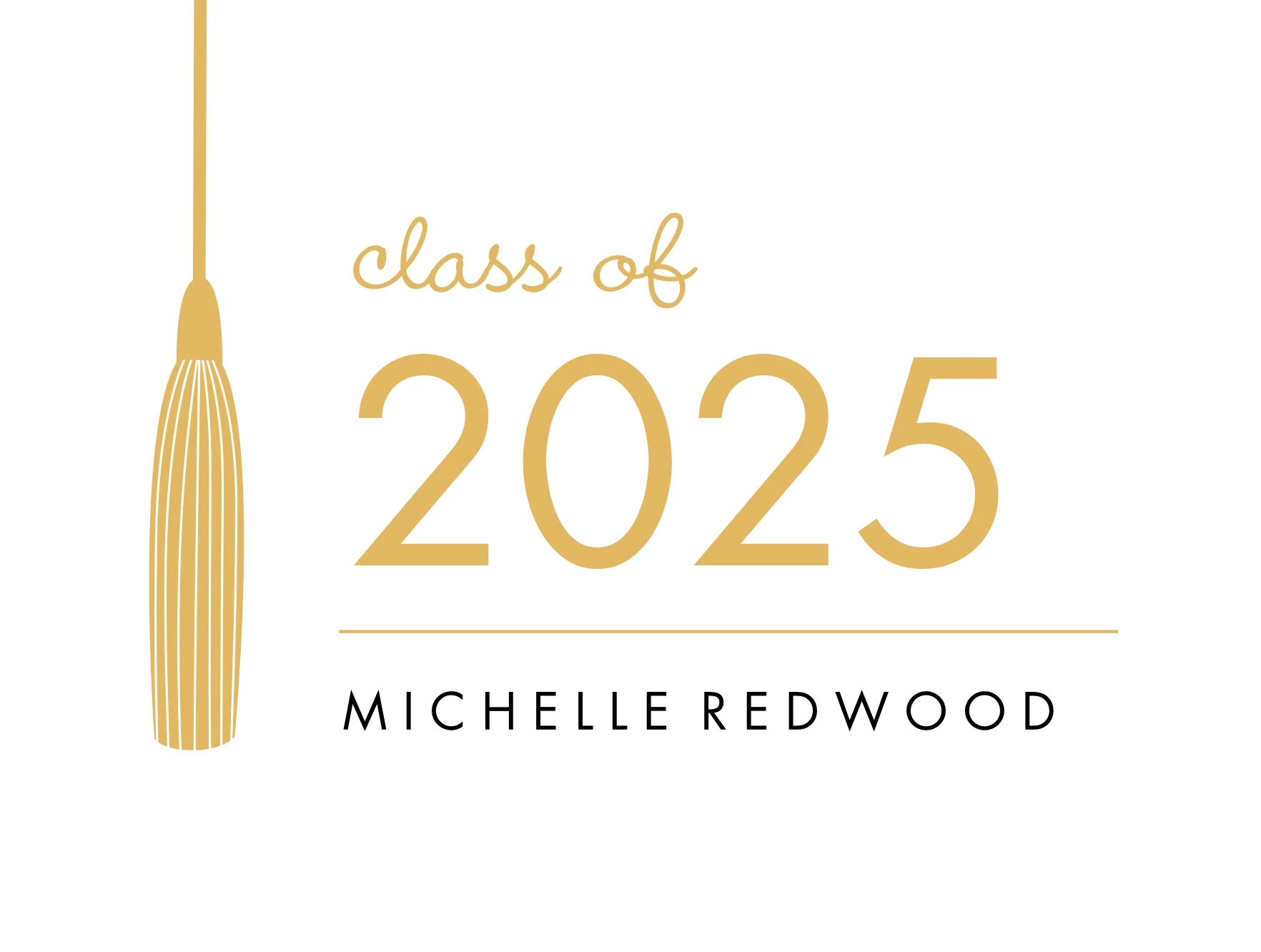 Tassel Grad Minimal