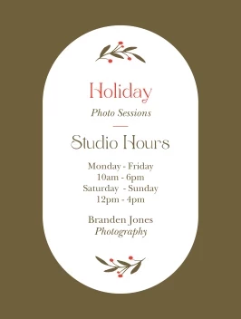 Holiday Photo Sessions