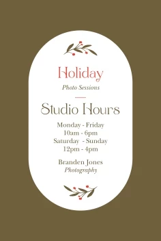 Holiday Photo Sessions