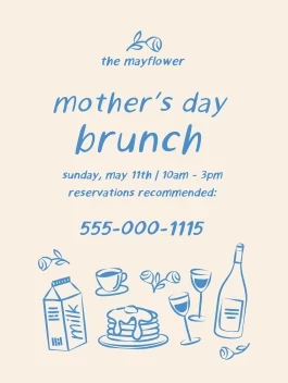 Mother's Day Brunch Illustrations