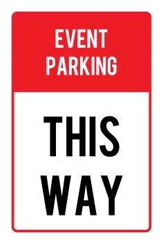 Event Parking This Way