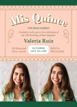 Mis Quince Vintage Frame