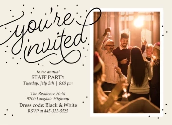 Modern Sparkle Invitation