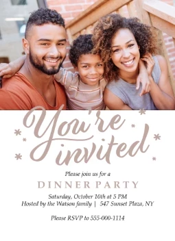 Perfect Script Party Invitation