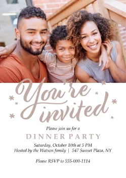 Perfect Script Party Invitation