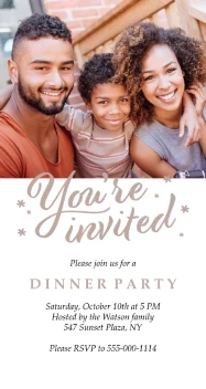 Perfect Script Party Invitation