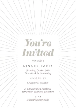 Joyful Starburst Invitation