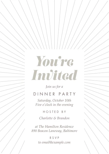 Joyful Starburst Invitation