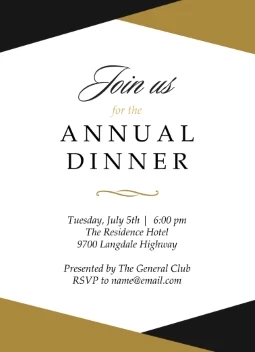 Chic Business Party Invitation