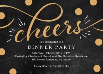 Joyful Cheers Party Invitation