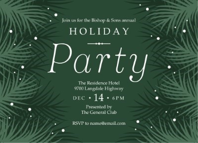 Custom Holiday Party Invitations Staples