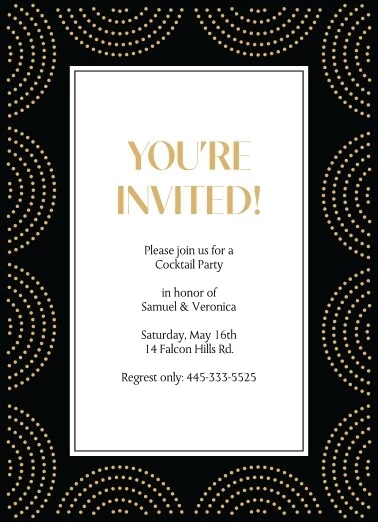 Luxury Pattern Party Invitation