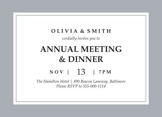 Classic Corporate Invitation