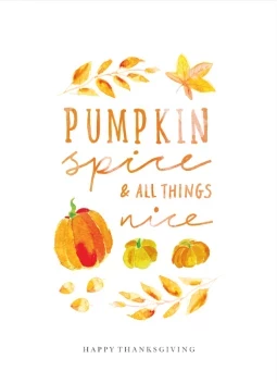 Painted Pumpkin Leaves