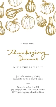 Gold Pumpkin Pattern