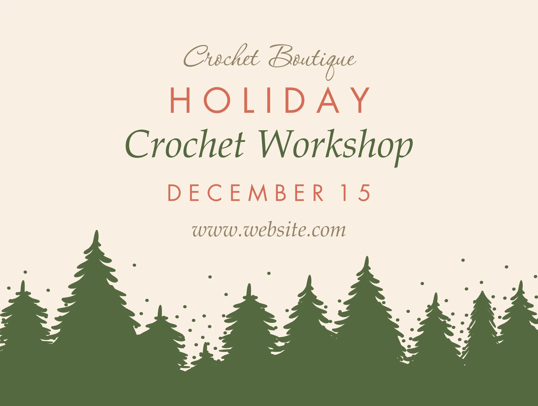 Holiday Craft Classes
