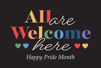 Colorful Text All Welcome