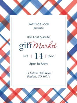Plaid Holiday Gift Market