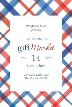 Plaid Holiday Gift Market