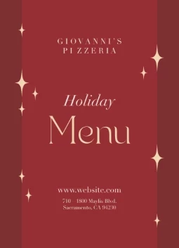 Holiday Menu