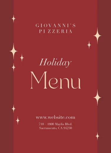 Holiday Menu