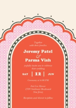 Bold Retro Ceremony Invitation