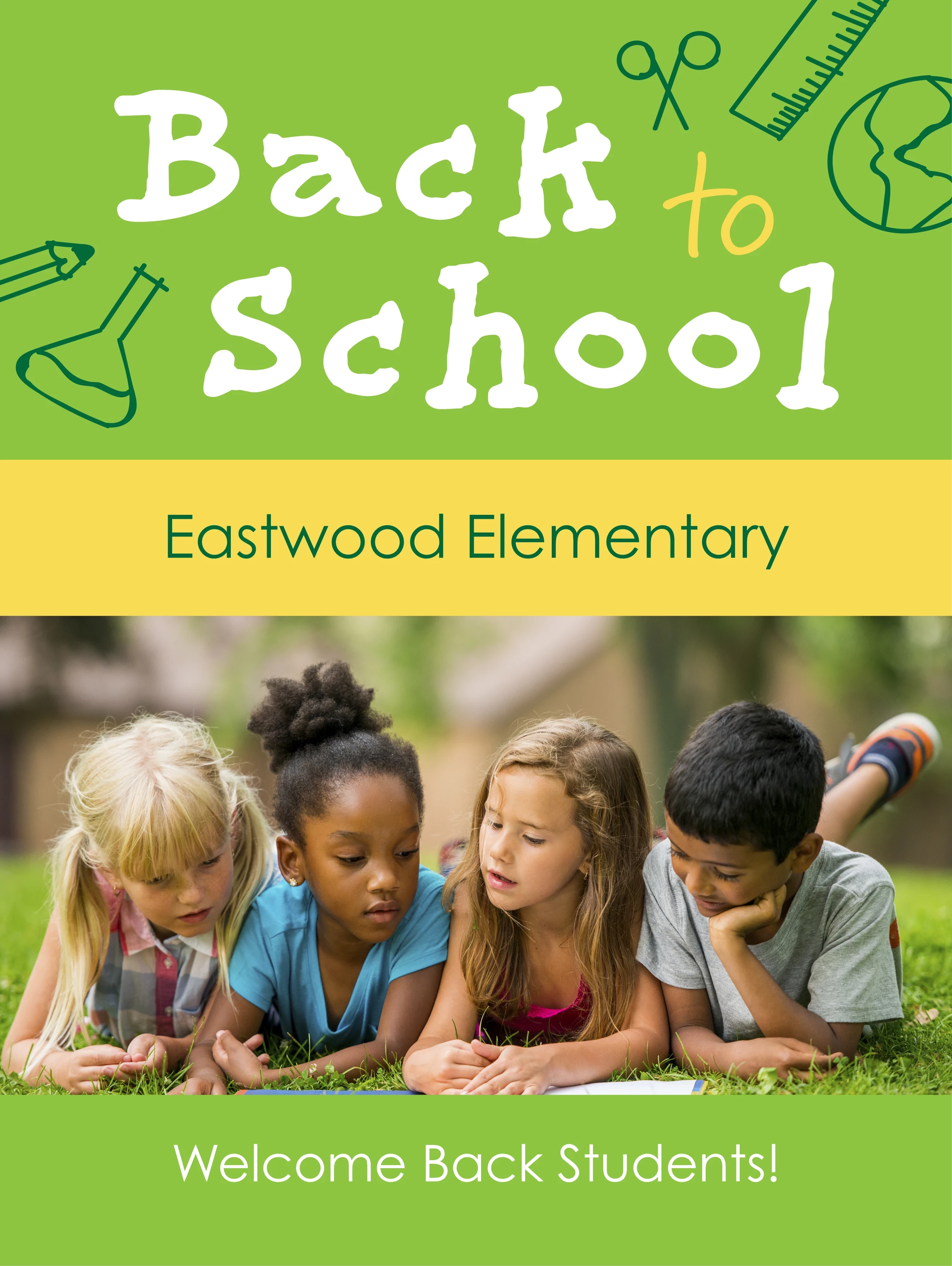 Back To School Kids Writing