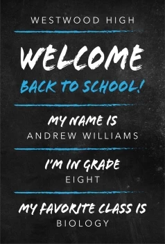 Marker Text High School