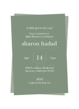 Modern Frames Baby Shower