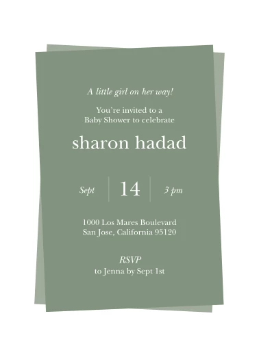 Modern Frames Baby Shower