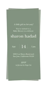 Modern Frames Baby Shower