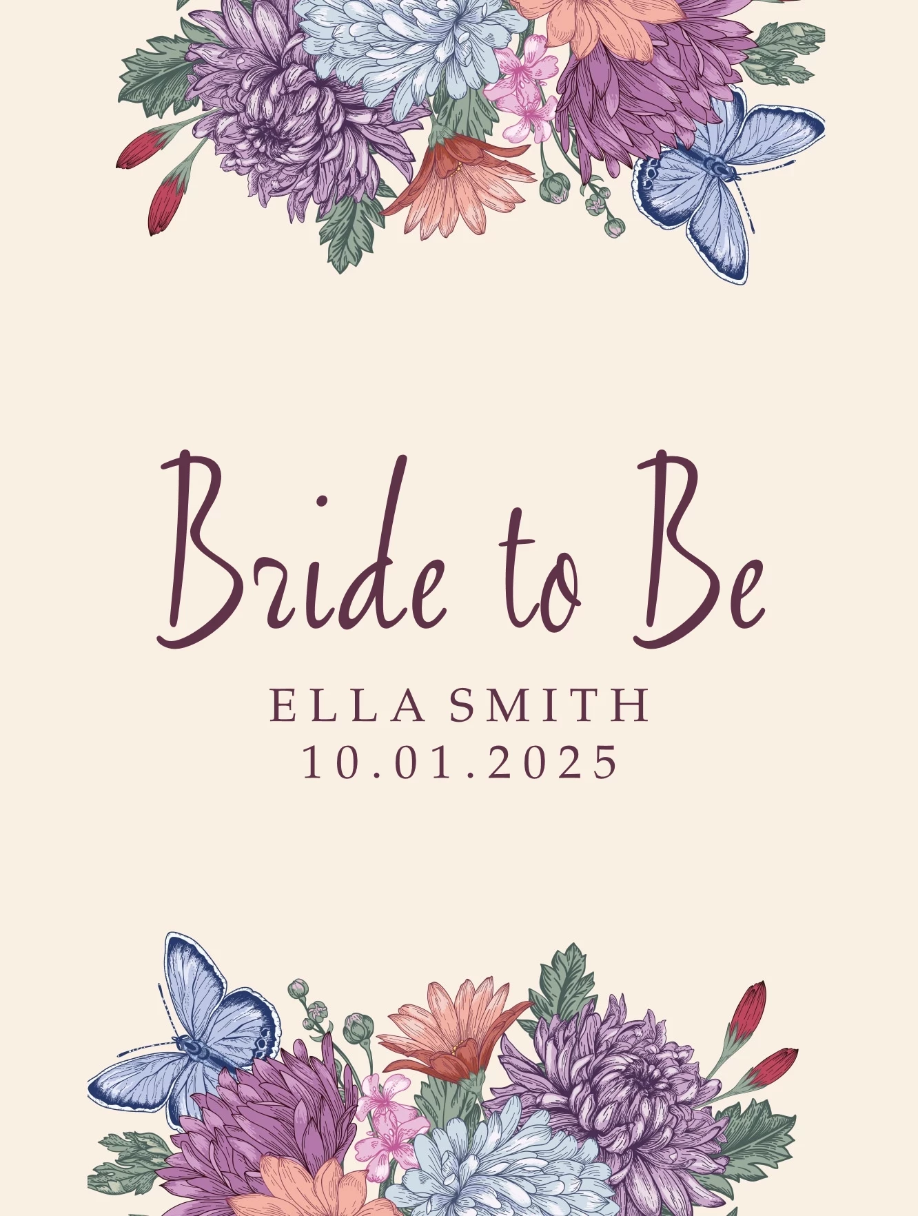 Vintage Script Bridal