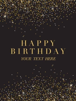 Glitter Classic Birthday