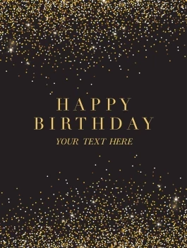 Glitter Classic Birthday