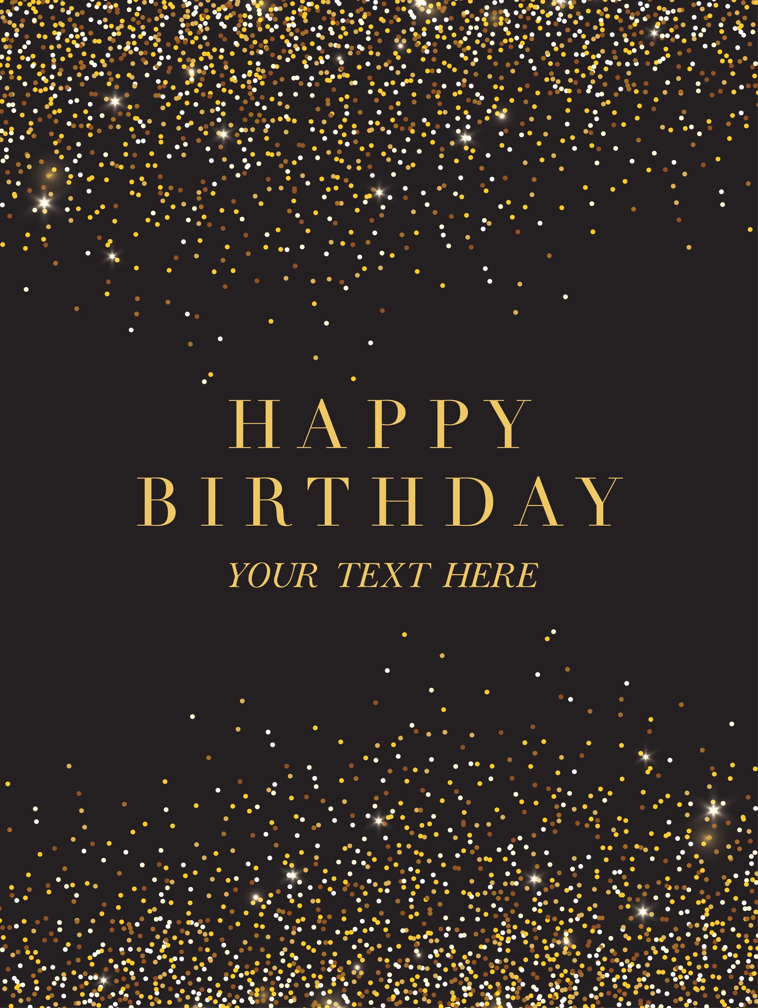 Glitter Classic Birthday