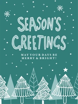 Seasons Greetings Trees