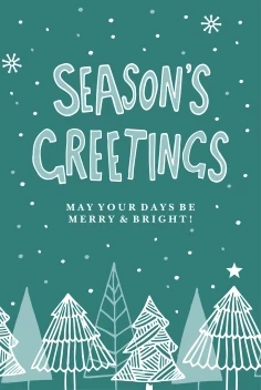 Seasons Greetings Trees