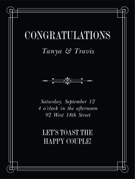 Congratulatory Toast