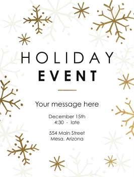 Snowflakes Holiday Event