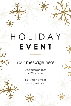 Snowflakes Holiday Event
