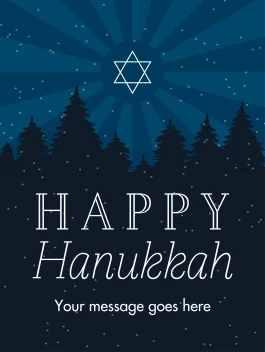 Happy Hanukkah Snow