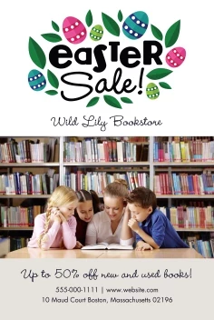 Bookstore Easter Sale