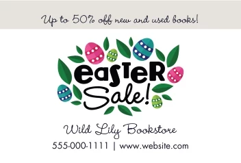 Bookstore Easter Sale