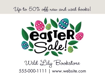 Bookstore Easter Sale