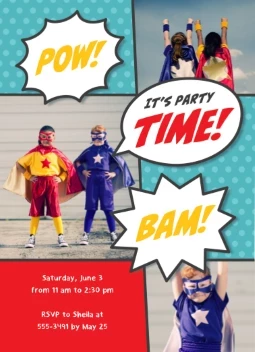 Comic Book Superhero Birthday