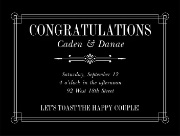 Congratulatory Toast