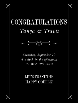 Congratulatory Toast