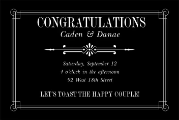 Congratulatory Toast