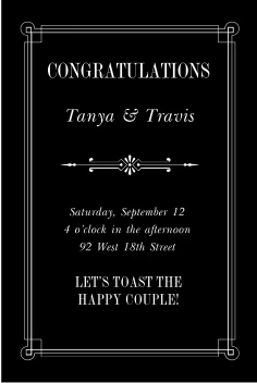 Congratulatory Toast