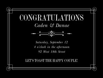 Congratulatory Toast